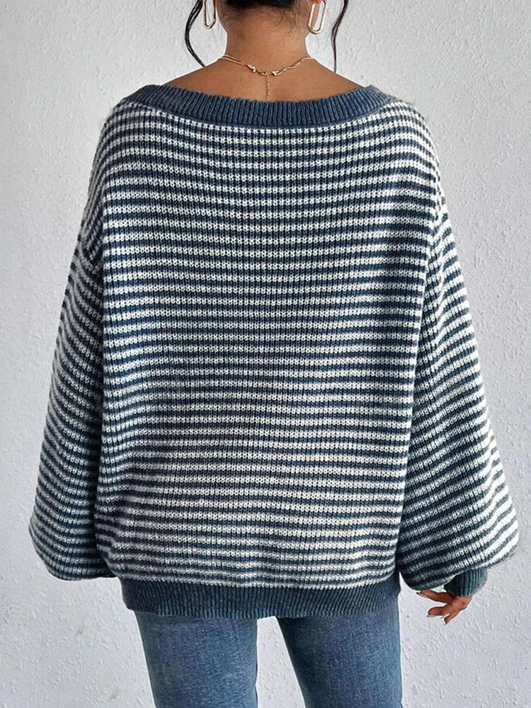 Pullover Sweaters- Slouchy Diva Knit Top- - IndioGear.com