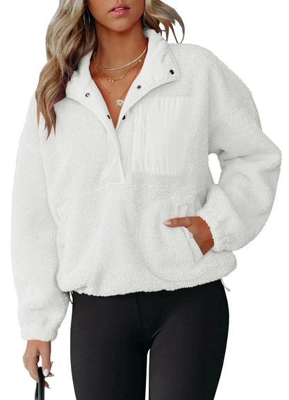 Pullovers- Winter Fleece Sweatshirt Plush Pullover- - IndioGear.com