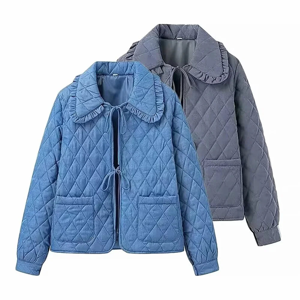 Quilted Jackets- Classic Diamond Quilted Jacket for Women- - IndioGear.com