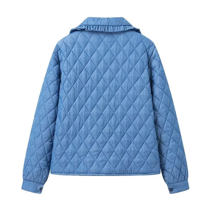 Quilted Jackets- Classic Diamond Quilted Jacket for Women- - IndioGear.com