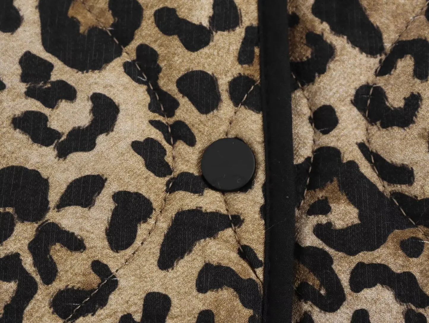 Quilted Jackets- Essential Fall Leopard Print Quilted Jacket- - IndioGear.com