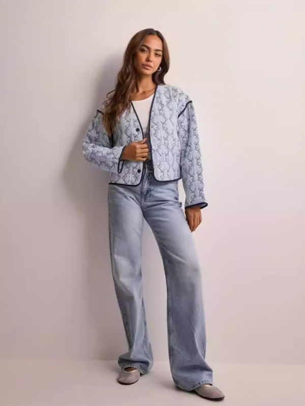 Quilted Jackets- Floral Quilted Jacket for Women- - IndioGear.com