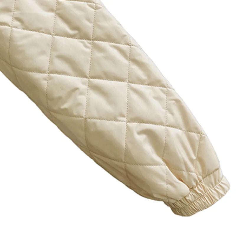 Quilted Jackets- Quilted Winter Jacket with Belted Waist- - IndioGear.com