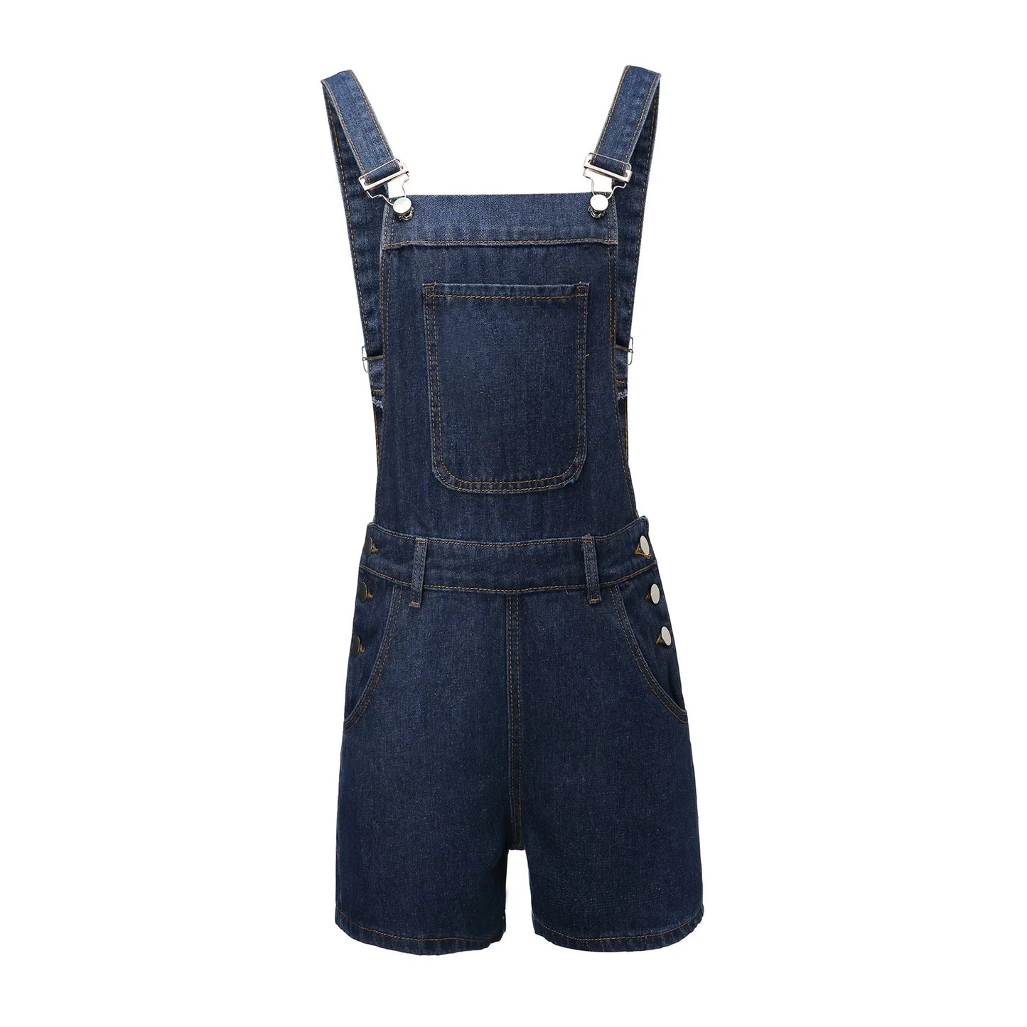 Rompers- Summer Essentials Rompers - Denim Bib Short Overalls- - IndioGear.com