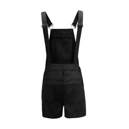 Rompers- Summer Essentials Rompers - Denim Bib Short Overalls- - IndioGear.com