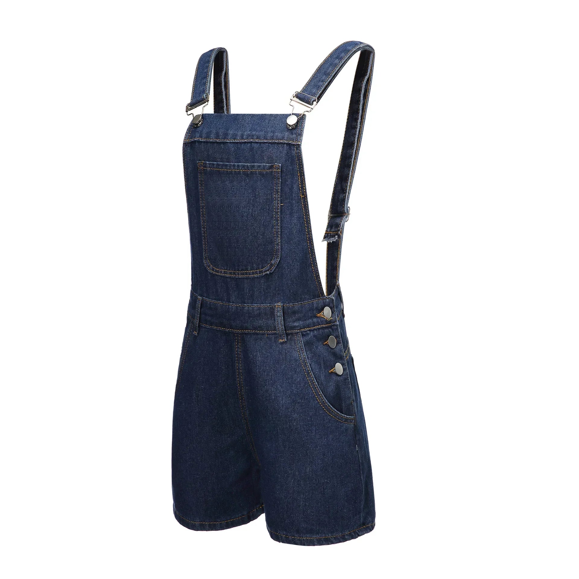 Rompers- Summer Essentials Rompers - Denim Bib Short Overalls- - IndioGear.com