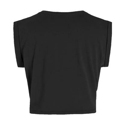 Tees- Tummy Knot Twist Cropped Solid Tee- - IndioGear.com