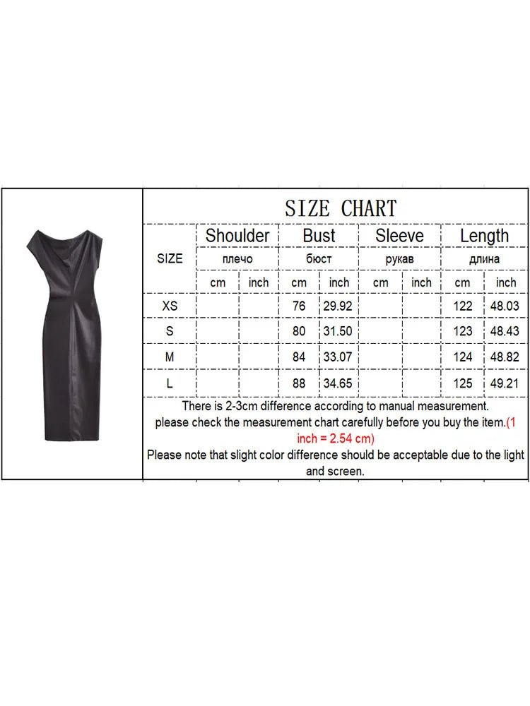 Bodycon dresses- Elegant Winter Faux Leather Cocktail Dress- - IndioGear Women Clothing