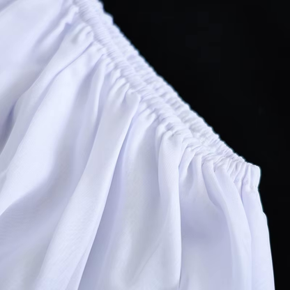 Robe blanche fluide pour femme