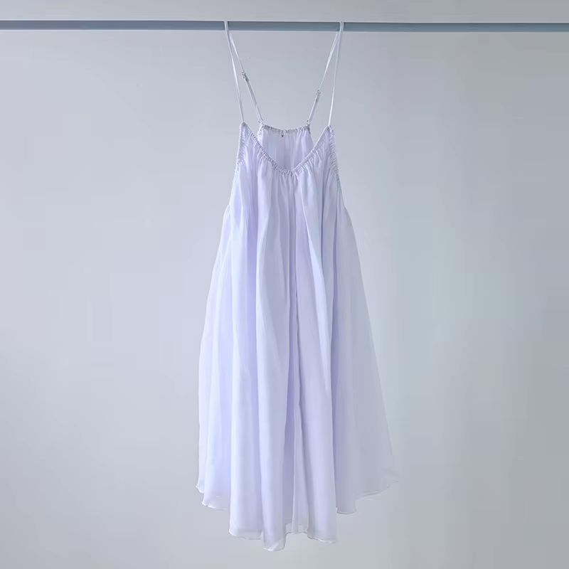 Women Flowy White Dress