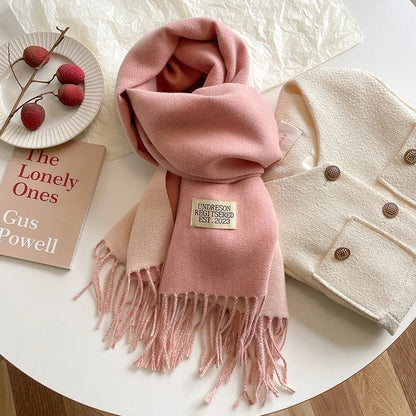 Scarfs- Faux Cashmere Pashmina Scarves Soft Scarf- Pale Pink- IndioGear.com