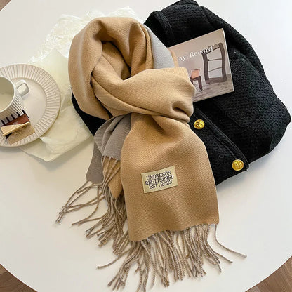 Scarfs- Faux Cashmere Pashmina Scarves Soft Scarf- Burnt Butter- IndioGear.com