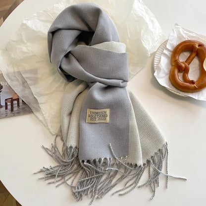 Scarfs- Faux Cashmere Pashmina Scarves Soft Scarf- Gray- IndioGear.com