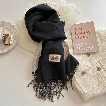 Scarfs- Faux Cashmere Pashmina Scarves Soft Scarf- Gluon Grey- IndioGear.com