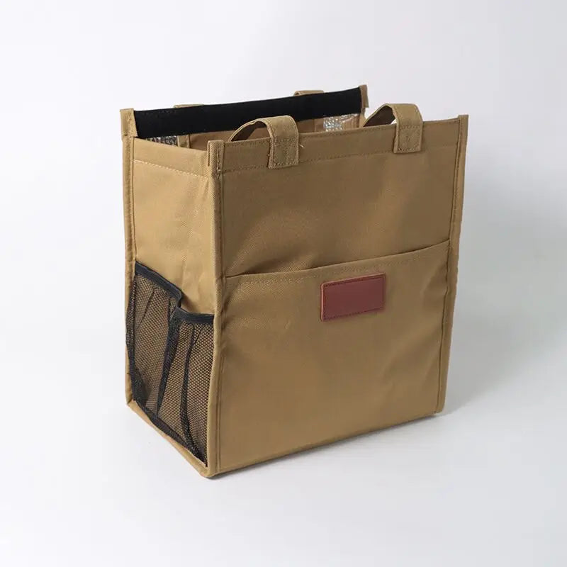 Insulated Tote Bags- UrbanEase Chic Insulated Lunch Tote- - IndioGear Women Clothing