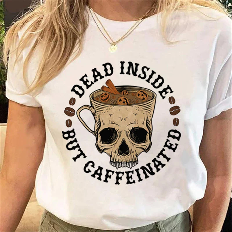 T-Shirts- Women's Halloween Graphic Tee Collection- - IndioGear.com