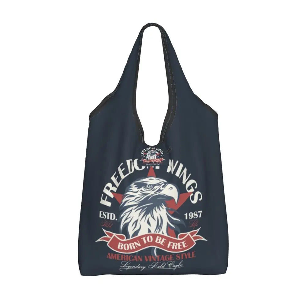 Shopping Bags- Shopping Bag for Every Patriotic Event - American Flag Handbag- - IndioGear Fashion and Gear