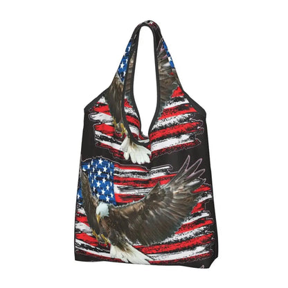 Shopping Bags- Shopping Bag for Every Patriotic Event - American Flag Handbag- - IndioGear Fashion and Gear