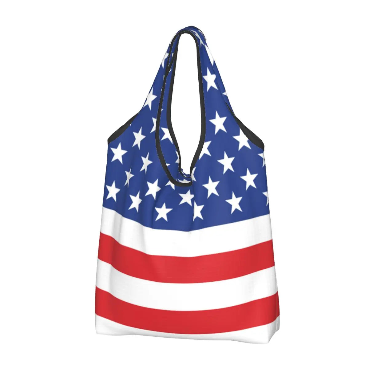 Shopping Bags- Shopping Bag for Every Patriotic Event - American Flag Handbag- American Flag Print- IndioGear Fashion and Gear