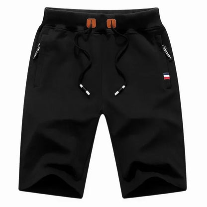 Shorts- Men Premium Cotton Shorts- Black- IndioGear.com