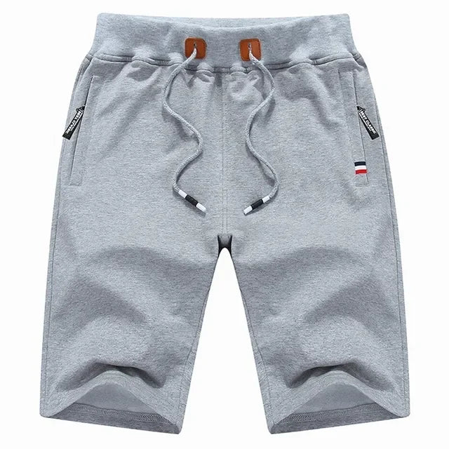 Shorts- Men Premium Cotton Shorts- Light Gray- IndioGear.com