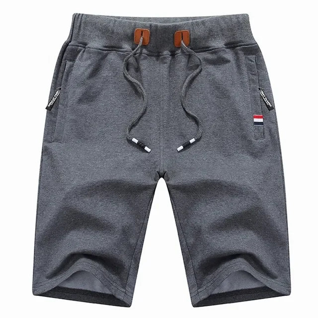 Shorts- Men Premium Cotton Shorts- Gray- IndioGear.com