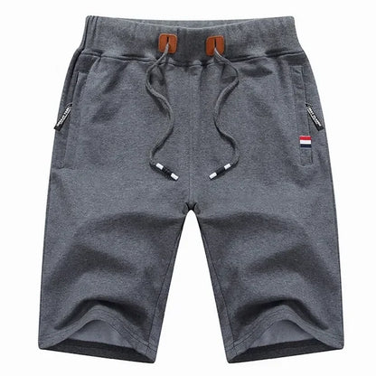 Shorts- Men Premium Cotton Shorts- Gray- IndioGear.com