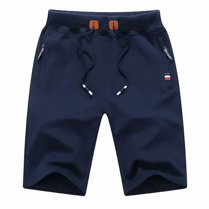 Shorts- Men Premium Cotton Shorts- Dark Blue- IndioGear.com