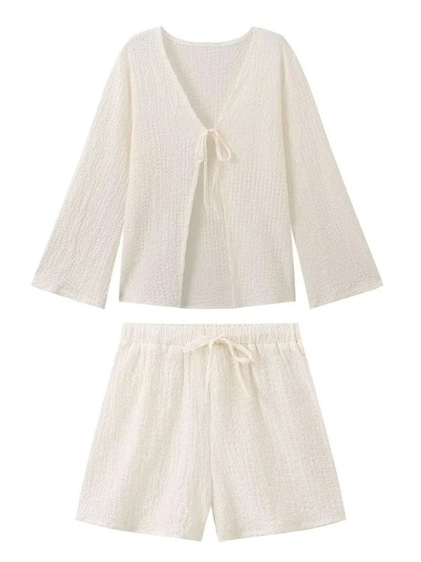 Shorts Set- Luxe Two-Piece Vacation Set for Sun-Soaked Days- - IndioGear.com