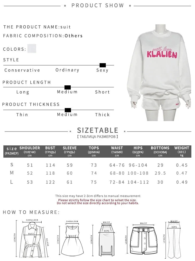 Shorts Sets- Floral Casual Sporty Set Graphic Sweatshirt and Shorts for Women- - IndioGear.com