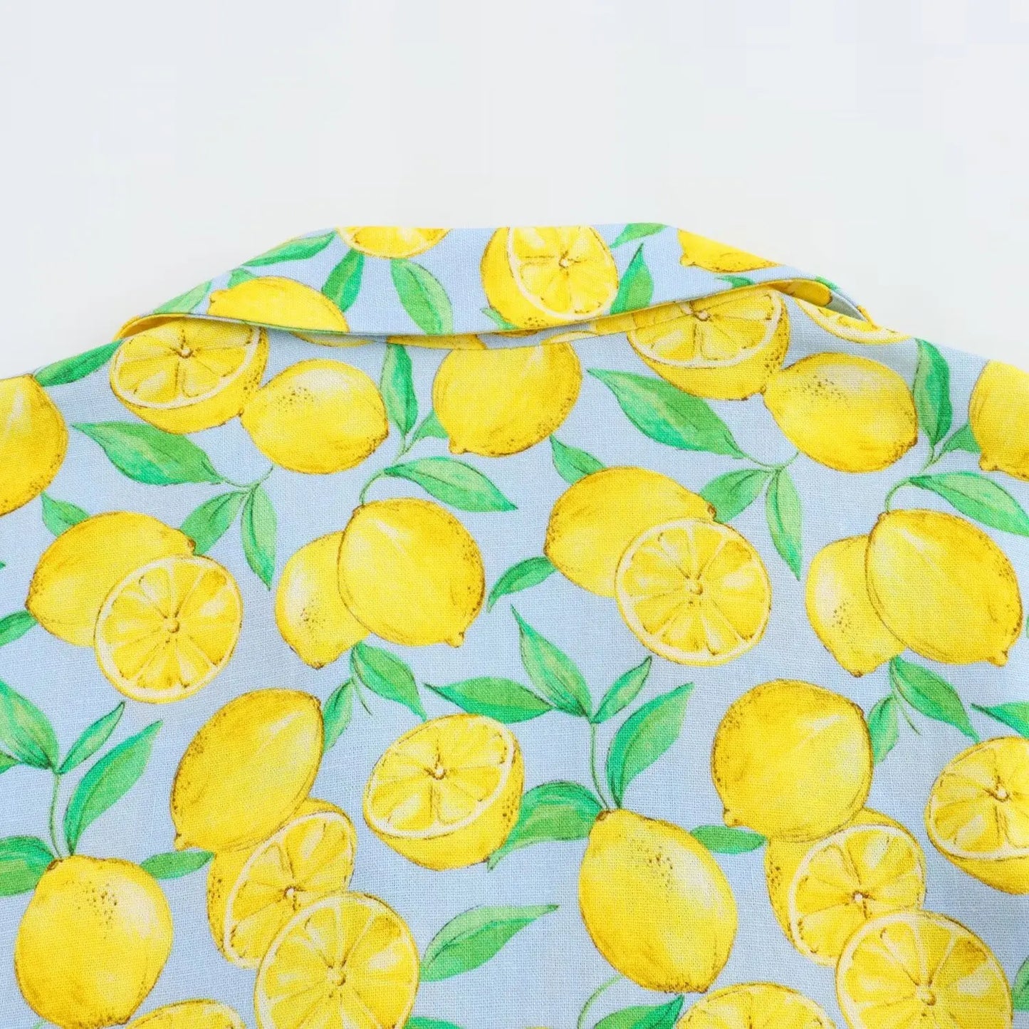 Shorts Sets- Women Zesty Lemon Crop Top & Shorts - Two-Piece Set for Summer Days- - IndioGear.com