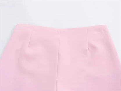 Shorts Skirts- Women Buckle-Accent Mini Skirt- - IndioGear.com