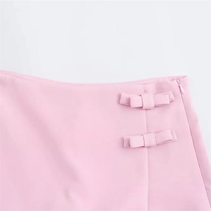 Shorts Skirts- Women Buckle-Accent Mini Skirt- - IndioGear.com