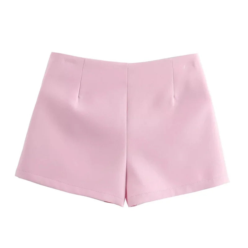 Shorts Skirts- Women Buckle-Accent Mini Skirt- - IndioGear.com