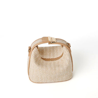 Shoulder Bags- Chic Tides Straw Crossbody- - IndioGear Women Clothing