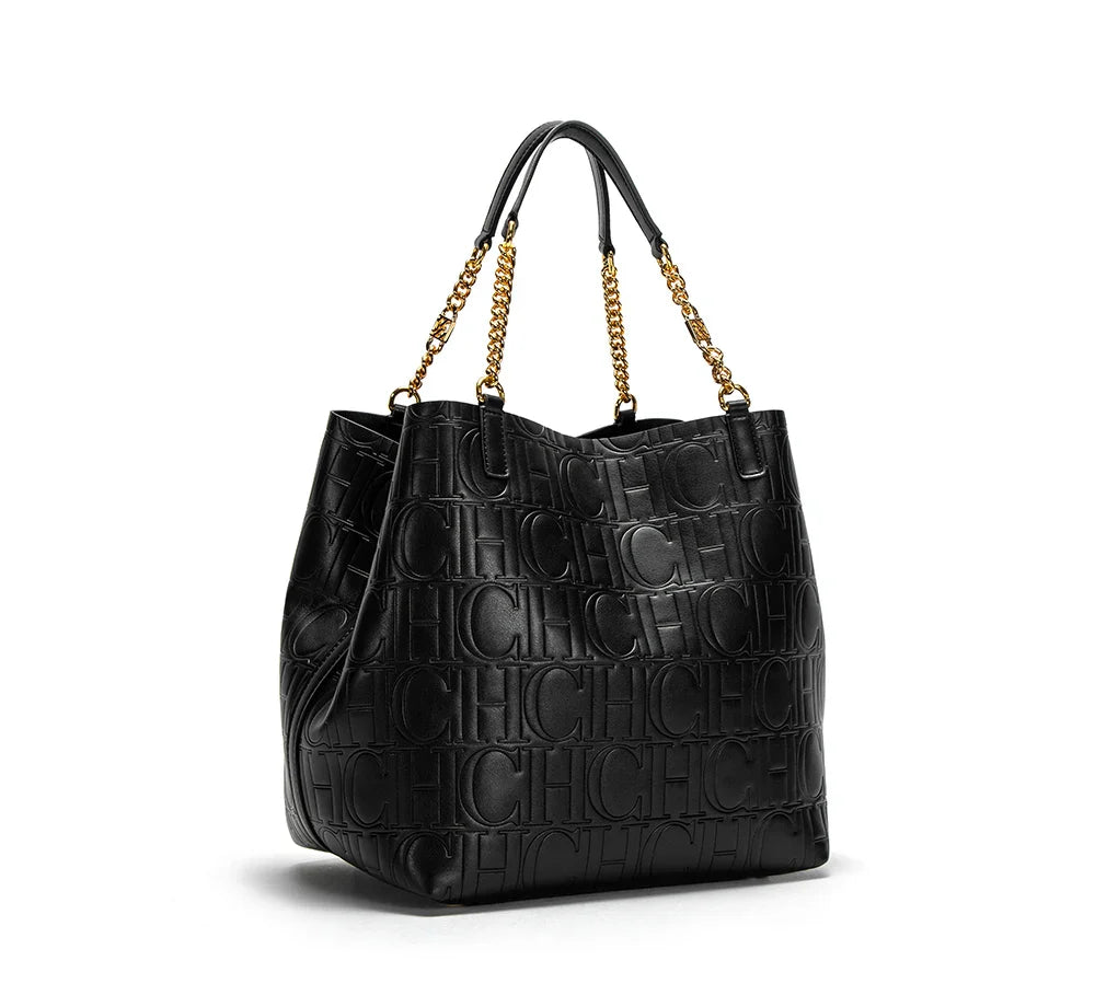 Shoulder Bags- Timeless Texture Handbag - Retro Deluxe- - IndioGear Women Clothing