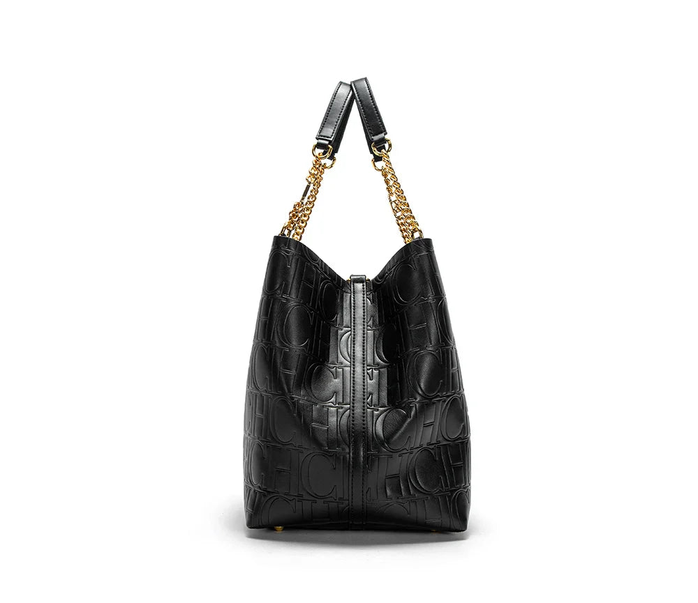 Shoulder Bags- Timeless Texture Handbag - Retro Deluxe- - IndioGear Women Clothing