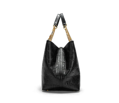 Shoulder Bags- Timeless Texture Handbag - Retro Deluxe- - IndioGear Women Clothing