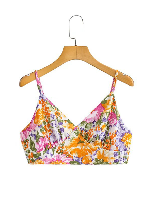 Skirt Set- Tropical Paradise Duo A-Line Mini Skirt & Crop Cami- - IndioGear.com