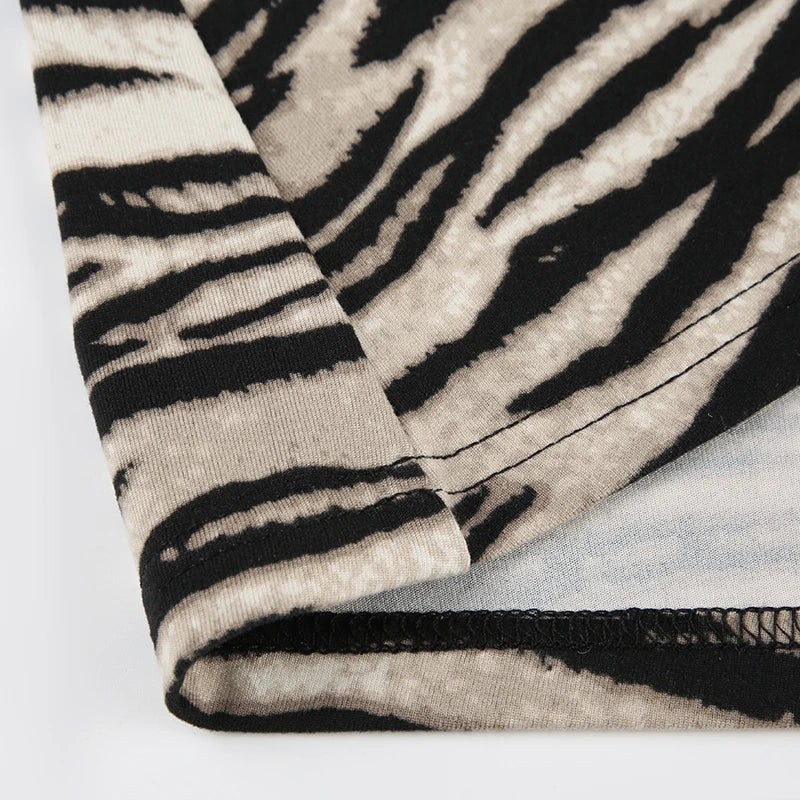 Skirts- Cozy Fur Textured Zebra Maxi Skirt- - IndioGear.com