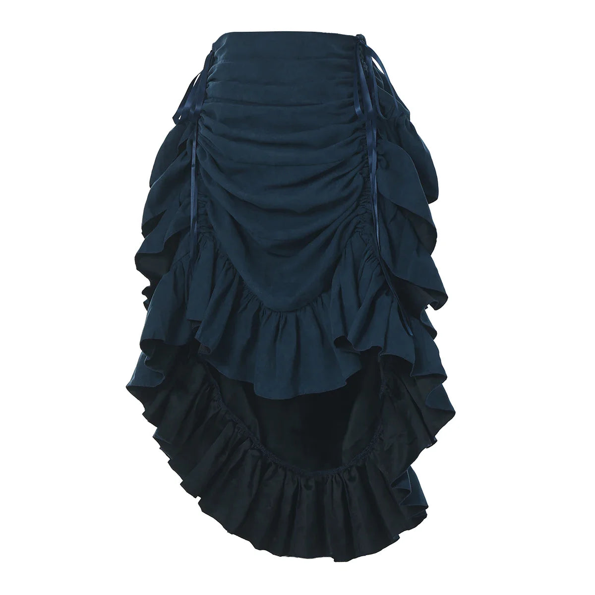 Skirts- Renaissance Fair Ready: High-Low Pirate Skirt for Timeless Elegance- - IndioGear.com