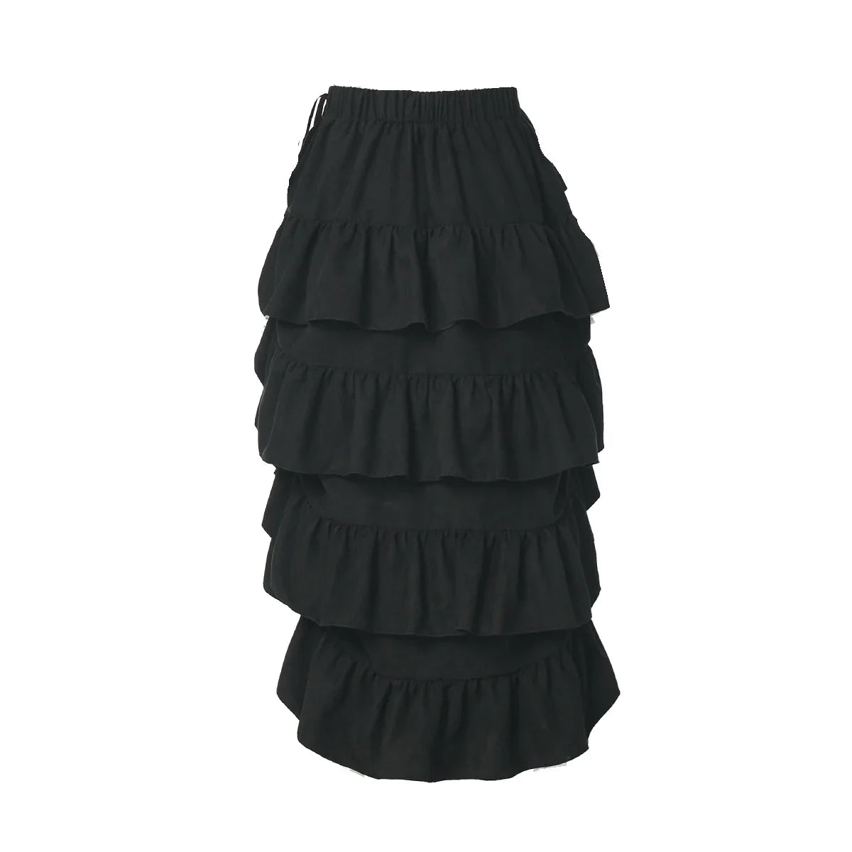 Skirts- Renaissance Fair Ready: High-Low Pirate Skirt for Timeless Elegance- - IndioGear.com