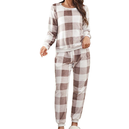 Sleepwear- Full Body Pajamas Suits – Warm Plaid Flannel Sleepwear- - IndioGear.com