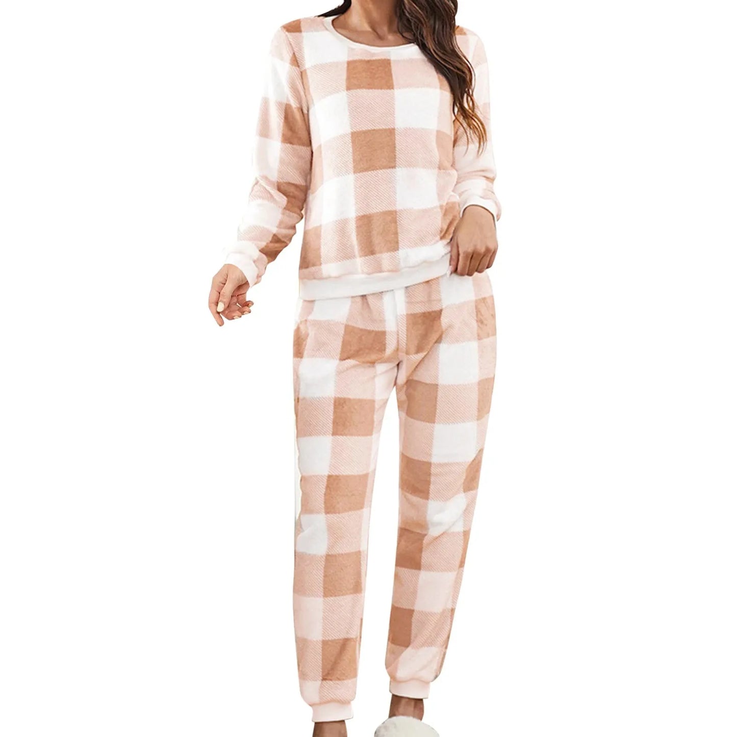 Sleepwear- Full Body Pajamas Suits – Warm Plaid Flannel Sleepwear- - IndioGear.com