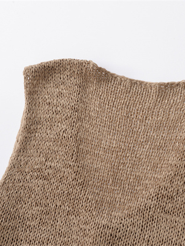 Sleeveless Top- Earthy Knit Top- - IndioGear.com