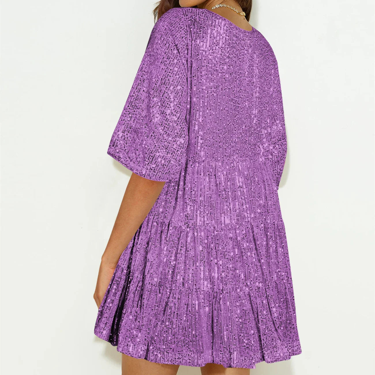 Sparkle Dresses- Sparkle Holiday Party Mini Dress- - IndioGear.com