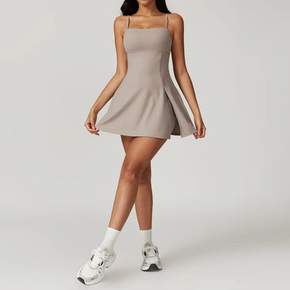 Sporty Dresses- The Fashion Dress for Tennis, Golf, and Dance- Deep linen- IndioGear.com