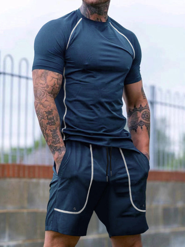 Sporty Outfits- Men’s Gym Workout Set - Sporty Shorts & T-Shirts for Active Living- - IndioGear Fashion and Gear