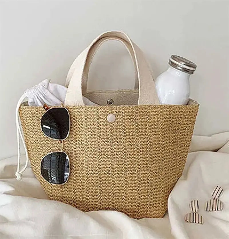 Straw Bags- Eco-Chic Straw Look Bag for Beach Days & Casual Wear- - IndioGear Fashion and Gear