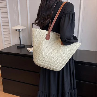 Straw Bags- Eco Straw Bag for Beach Days & Casual Outings- - IndioGear Fashion and Gear